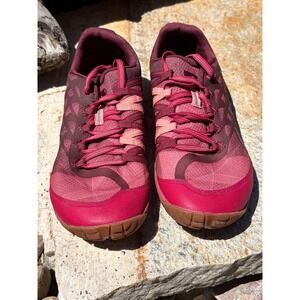Merrell Vapor Glove 4 Barefoot Running Shoes Womens 8.5 Burgundy Pink J77706